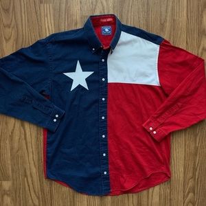 Vintage Texas flag western shirt.